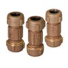 Everflow Coupling Fitting with Packing Nut, Brass, 3" Length 2"Compression BRCS0200-NL